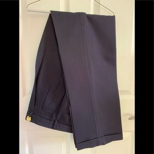 Men's Chaps Ralph Lauren dress navy pants. Pleated front with cuffed hem 34X34